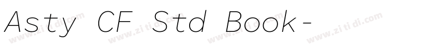 Asty CF Std Book字体转换 Asty CF Std Book字体转换